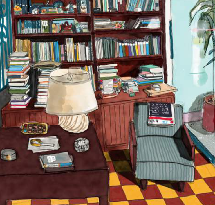 La casa de Pacho, poeta. Zoraida Gaviria, Dibujo digital. 2016